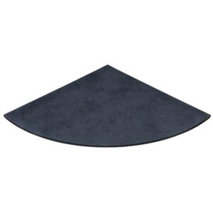 Brazilian Black Riven Slate Quadrant Hearth