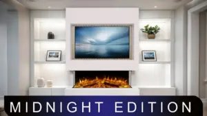 DLX 1250 Media Wall White & Oak